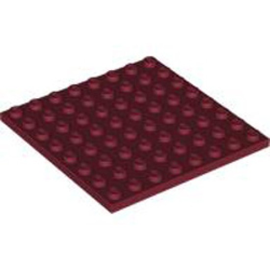 Plate 8x8 Dark Red
