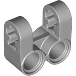 Technic Cross Block / Fork 2x2 Medium Stone Grey