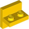 Plate 1x2 with Vertical Tube Bright Yellow