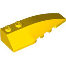 Right Shell 2x6 with Bow / Angle Bright Yellow