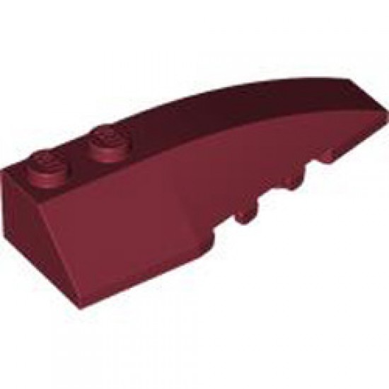 Right Shell 2x6 with Bow / Angle Dark Red