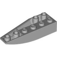 Right Shell 2x6 with Bow / Angle, Inverted Medium Stone Grey