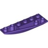 Left Shell 2x6 with Bow / Angle, Inverted Medium Lilac