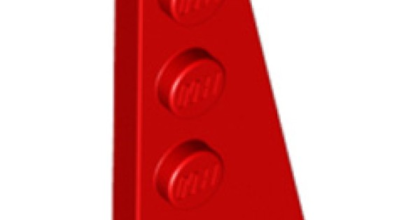 LEGO Part 4160866 41769 Right Plate 2x4 with Angle Bright Red