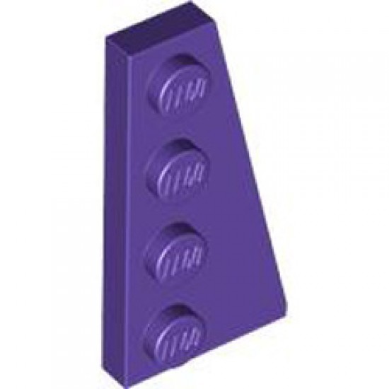 Right Plate 2x4 with Angle Medium Lilac