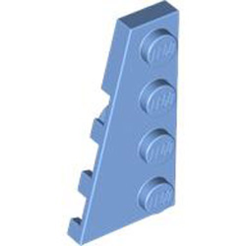 Left Plate 2x4 with Angle Medium Blue