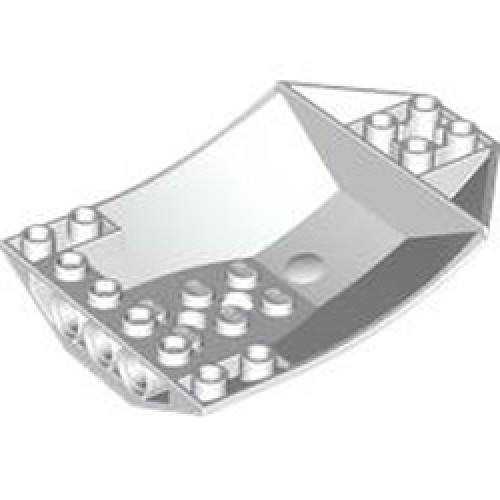 Shell 6x8x2 with Bow / Angle / Reverse White