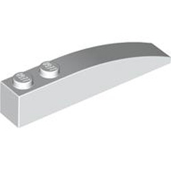 Brick 1x6 with Bow White