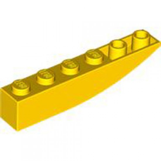 Brick 1x6 with Bow Reverse Bright Yellow