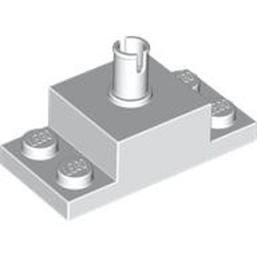 Plate 2x4 / 2x2x1 with Vertical Snap White