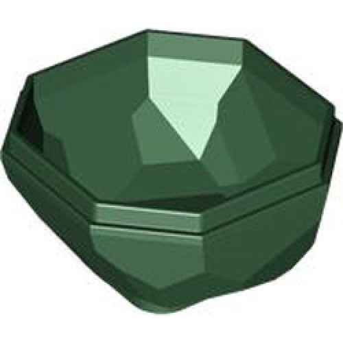 Rock 4x4x1 2/3 Lower Part Earth Green