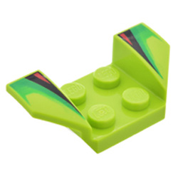 Wheel Arch 2x4 Car Number 3 Bright Yellowish Green