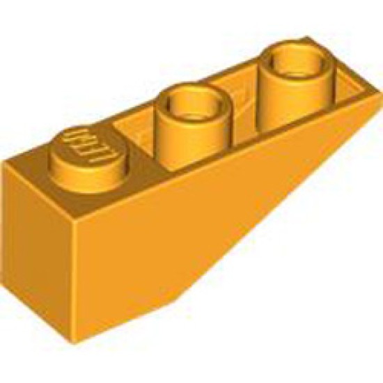 Roof Tile 1x3/25 Degree Inverted Flame Yellowish Orange