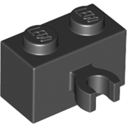 Brick 1x2 with Horizontal Holder Black Brick 1x2 with Horizontal Holder Black