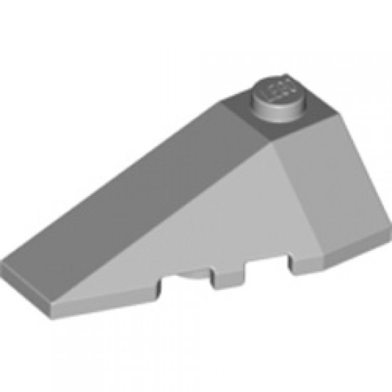 Left Roof Tile 2x4 with Angle Medium Stone Grey