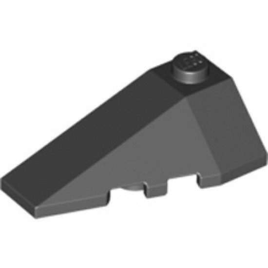Left Roof Tile 2x4 with Angle Black