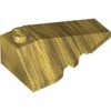 Right Roof Tile 2x4 with Angle Warm Gold