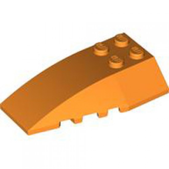 Brick 4x6 with Bow / Angle Bright Orange