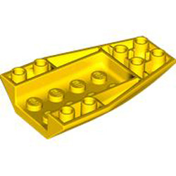 Brick 4x6 with Bow, Inverted Bright Yellow