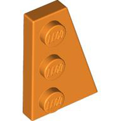 Right Plate 2x3 with Angle Bright Orange Right Plate 2x3 with Angle Bright Orange
