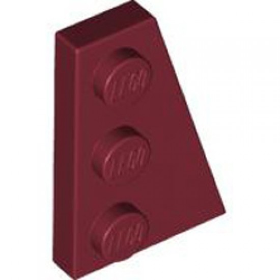 Right Plate 2x3 with Angle Dark Red