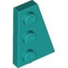 Right Plate 2x3 with Angle Bright Bluish Green