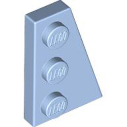 Right Plate 2x3 with Angle Light Royal Blue Right Plate 2x3 with Angle Light Royal Blue