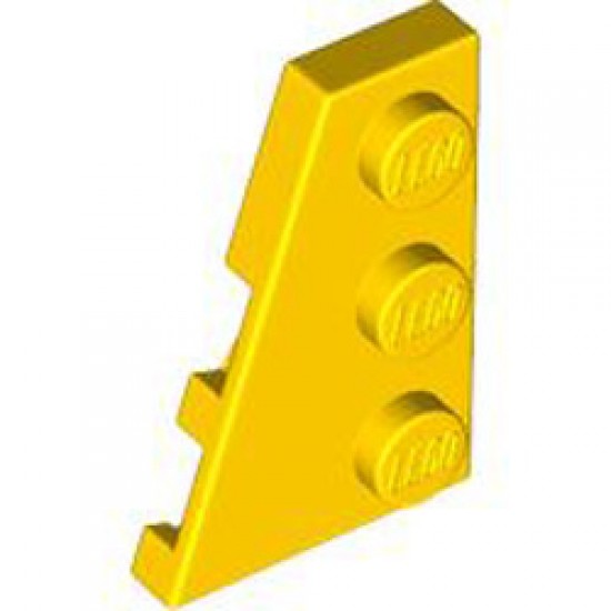 Left Plate 2x3 with Angle Bright Yellow