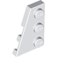 Left Plate 2x3 with Angle White