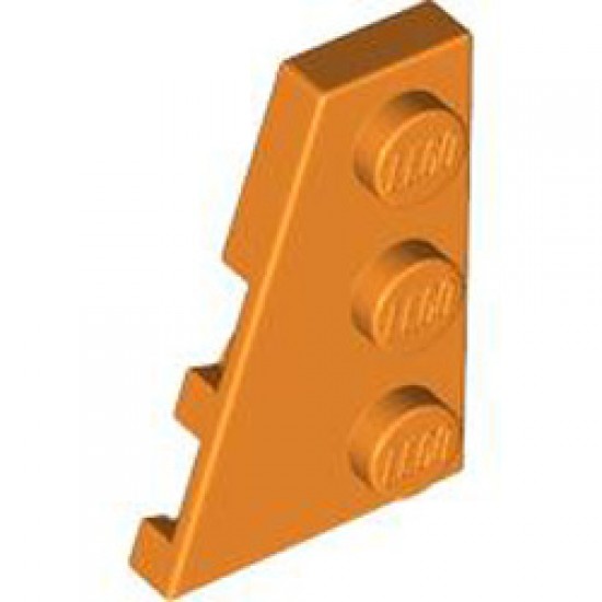 Left Plate 2x3 with Angle Bright Orange