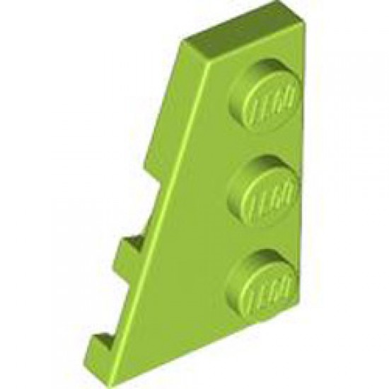 Left Plate 2x3 with Angle Bright Yellowish Green