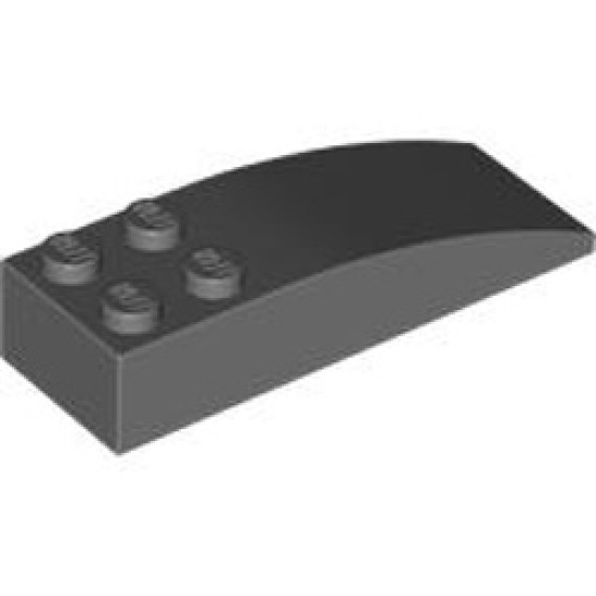 Brick 2x6 with Bow Dark Stone Grey