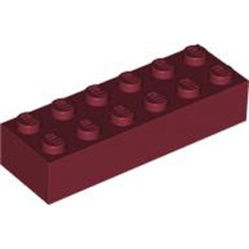 Brick 2x6 Dark Red