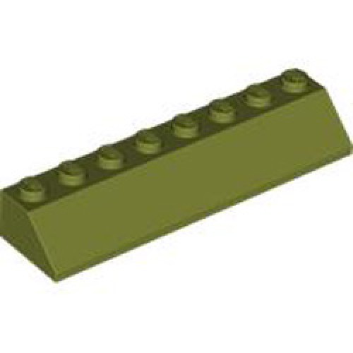 Roof Tile 2x8/45 Degree Olive Green