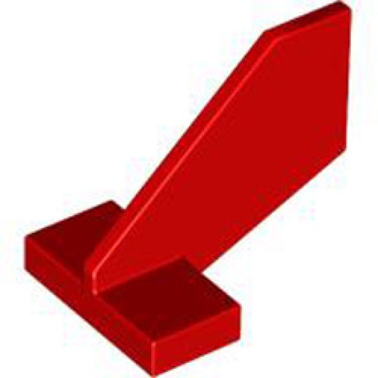 Rudder 2x3x2 Bright Red