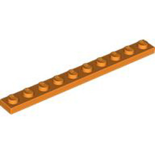 Plate 1x10 Bright Orange