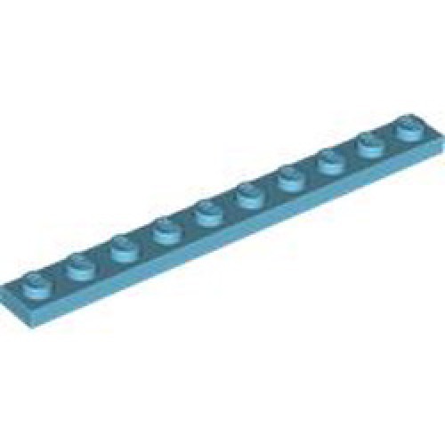Plate 1x10 Medium Azur