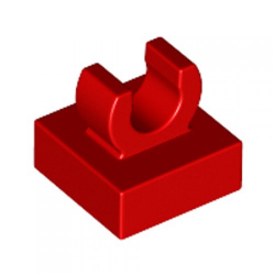Plate 1x1 with Up Right Holder Bright Red