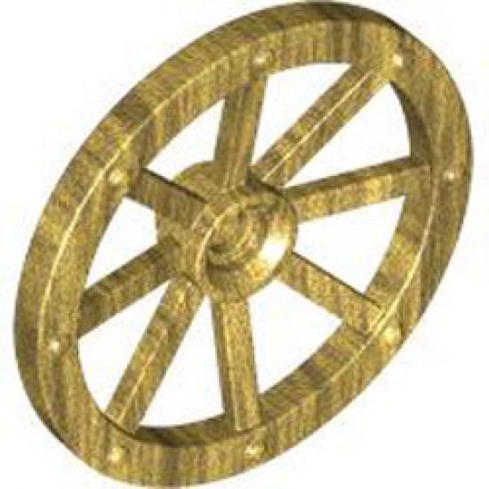 Wheel with Spokes Diameter 33.8 Warm Gold