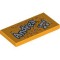 Flat Tile 2x4 Number 178 Flame Yellowish Orange