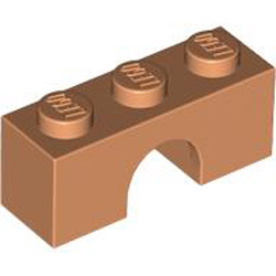 Brick with Bow 1x3 Nougat