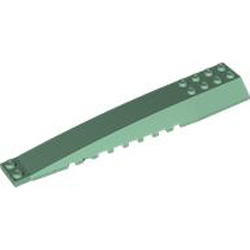 Brick 4x16 with Bow / Angle Sand Green