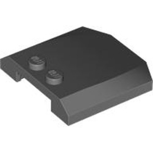 Plate 4x4x2/3 Dark Stone Grey