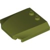 Plate 4x4x2/3 Olive Green