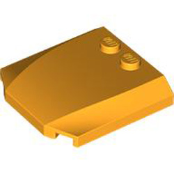 Plate 4x4x2/3 Flame Yellowish Orange