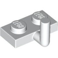 Plate 1x2 with Vertical Shaft White