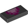 Flat Tile 1x2 Number 247 Black