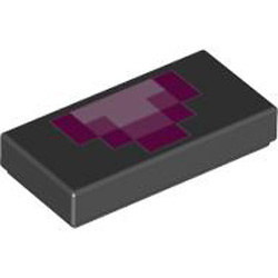 Flat Tile 1x2 Number 247 Black