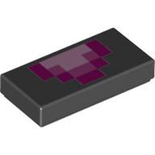 Flat Tile 1x2 Number 247 Black