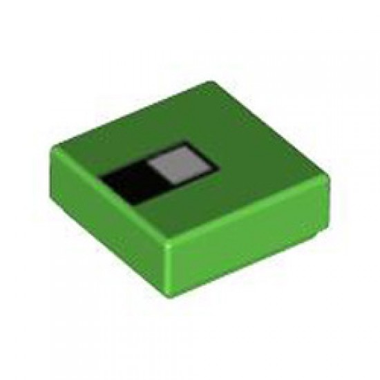 Flat Tile 1x1 Number 190 Bright Green